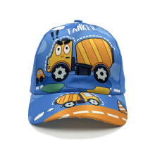 (BlueLoader)Excavator Cartoon Cap For Children With Adjustable Fit For Activities Outdoor
