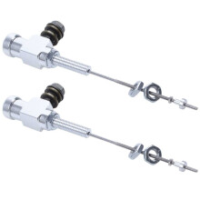 2X Motorcycle Pompa Frizione Idraulica Pompa Freno Frizione M10X1.25mm Alluminio Argento