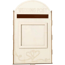 Rustic Wooden Wall Mount Mailbox Medium Capacity DIY Home Decor Handmade Craft Design