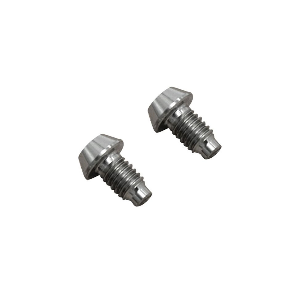 2Pcs For Tc4 Titanium Hydraulic Disc Exhaust Screw Mountain Bike Brake Screw-Silver 6032146280385