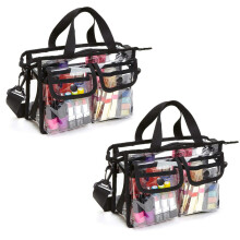 2X Clear -Body Shoulder Bag,Toiletry Organizer Wash Bag - Stadium Approved Purse