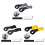 Nonslip Bicycles Handlebar Grips Soft Rubber Grip-Black 2