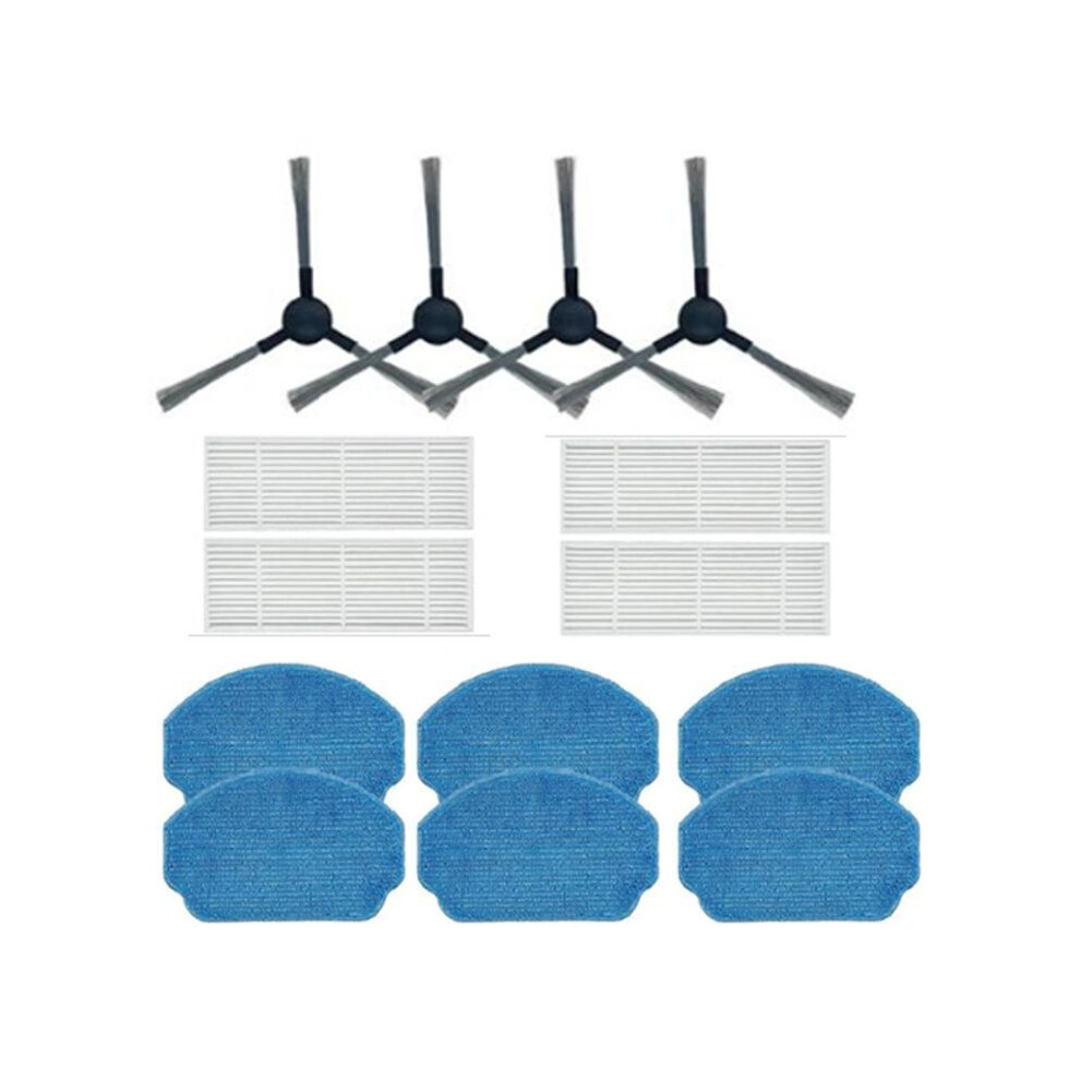 4Pcs Filter Side Brush Mop Cloth For Mamnv Br150 Br151/ Zcwa Br150 Br151 / Onson Br150 Br151 Robot Vacuum Cleaner 6031280030634