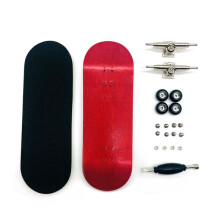 Finger Skateboard Board Width 32mm Professional Maple Fingertip Skateboard Double Rocker Skateboard Red