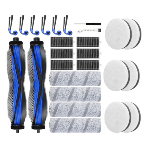 23PCS Main Side Brush Roller Mop Dust Bag Filter Replacement for  Deebot X11 OmniCyclone Robot Vacuum Attachment