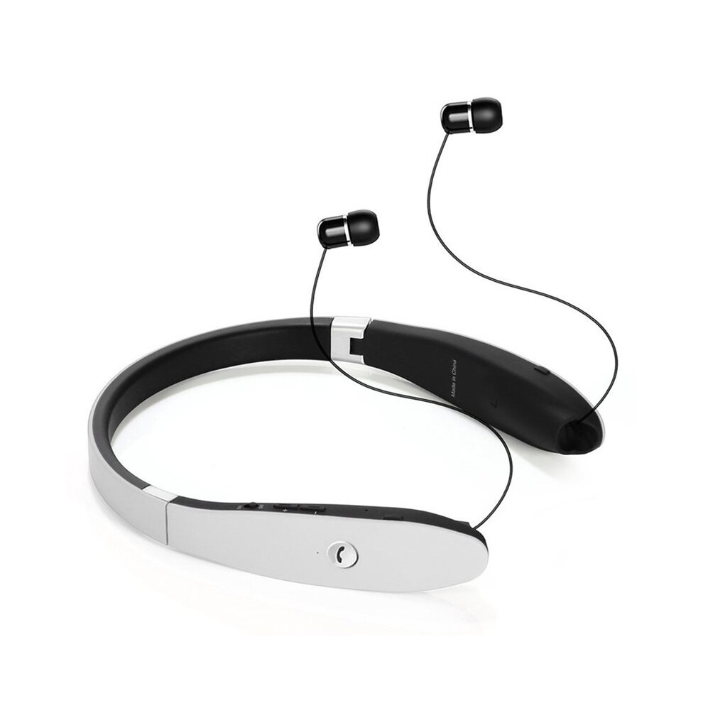 Sx-991 Wireless Sports Neckband Folding Telescopic Wired Bluetooth5.0 Stereo Earphones Headphone With Microphone B 4712970367255