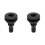 2X Boat Water Drain Scupper ABS 3/4in Black Through Hull Connector Hose Coupling Drain Outlet Replacement Hardware 1