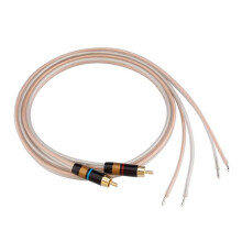 Cabo de Alto-Falante RCA HiFi com Fio Desencapado, Adaptador de Conector RCA para Fio Desencapado para Amplificador, Subwoofer, Receptor, Áudio DIY
