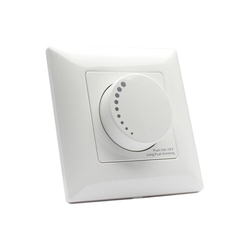 Rotary Dimmer  for 5-300W Dimmable LED, CFL and Incandescent Light Bulbs Flush Mounted Light