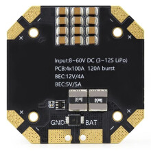 HGLRC SPECTER 12S 8-Channel V2 Power Distribution Board with Dual BEC Channels for SPECTER 90A ESC