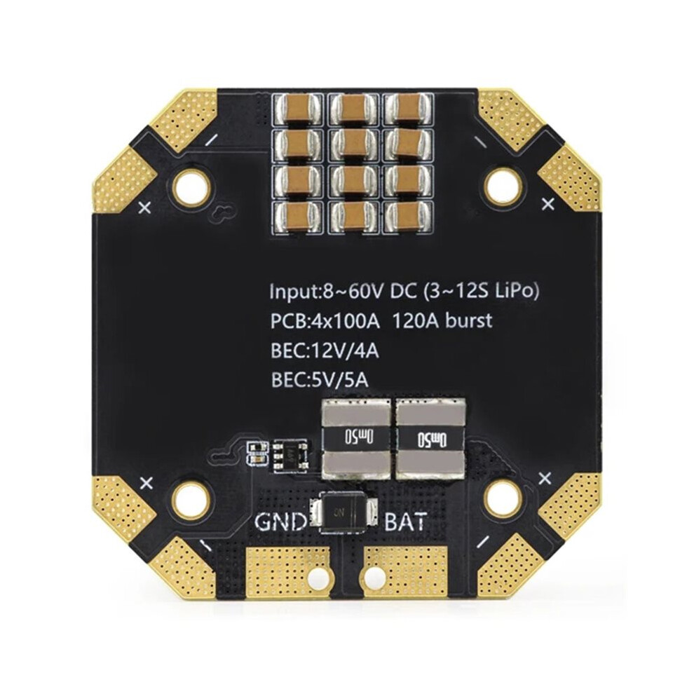 Hglrc Specter 12S 8-Channel V2 Power Distribution Board With Dual Bec Channels For Specter 90A Esc 4711140863696