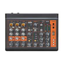 Kleine Audiomixer voor Computer, Mobiele Telefoon, Opname, Driverloze Geluidskaart, Live-Uitzending, Thuispodium, USB-Mixer