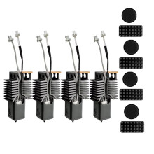 For Snapmaker U1 Hotend 0.2mm Ceramic Block Kit Integrated Hardened Steel Nozzle for Snapmaker U1 3D Printer