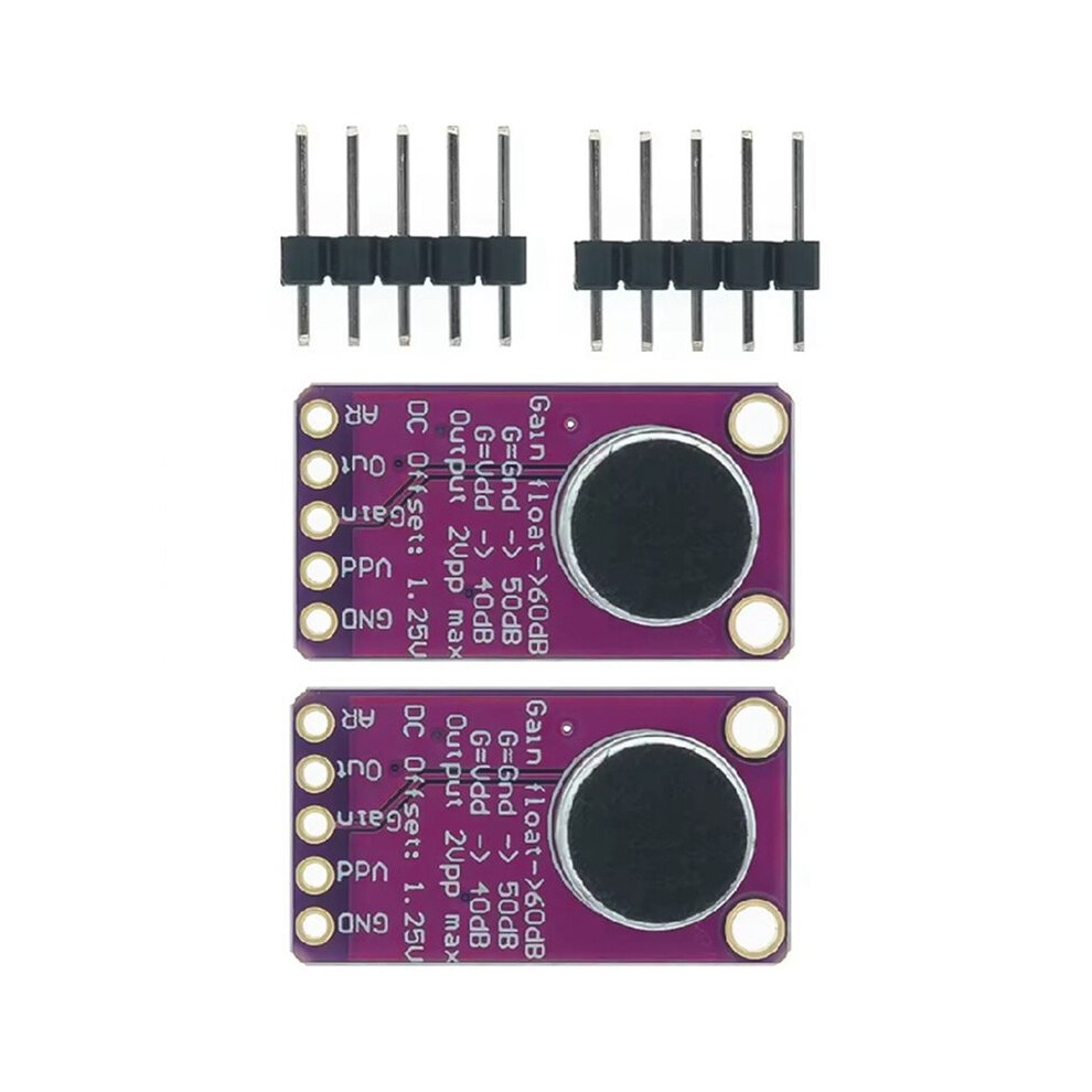 2Pcs Max9814 Microphone Amplifier Module Mic Microphone Sound Amplification For Audio Projects And Sound Systems 6034264394913