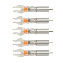 5Pcs LED Lighted Nocks Red, 6.2mm ID, 25mAh