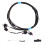 Car Front Bumper Light Bar Logo Lamp Led Wire Harness for  ID.4 1