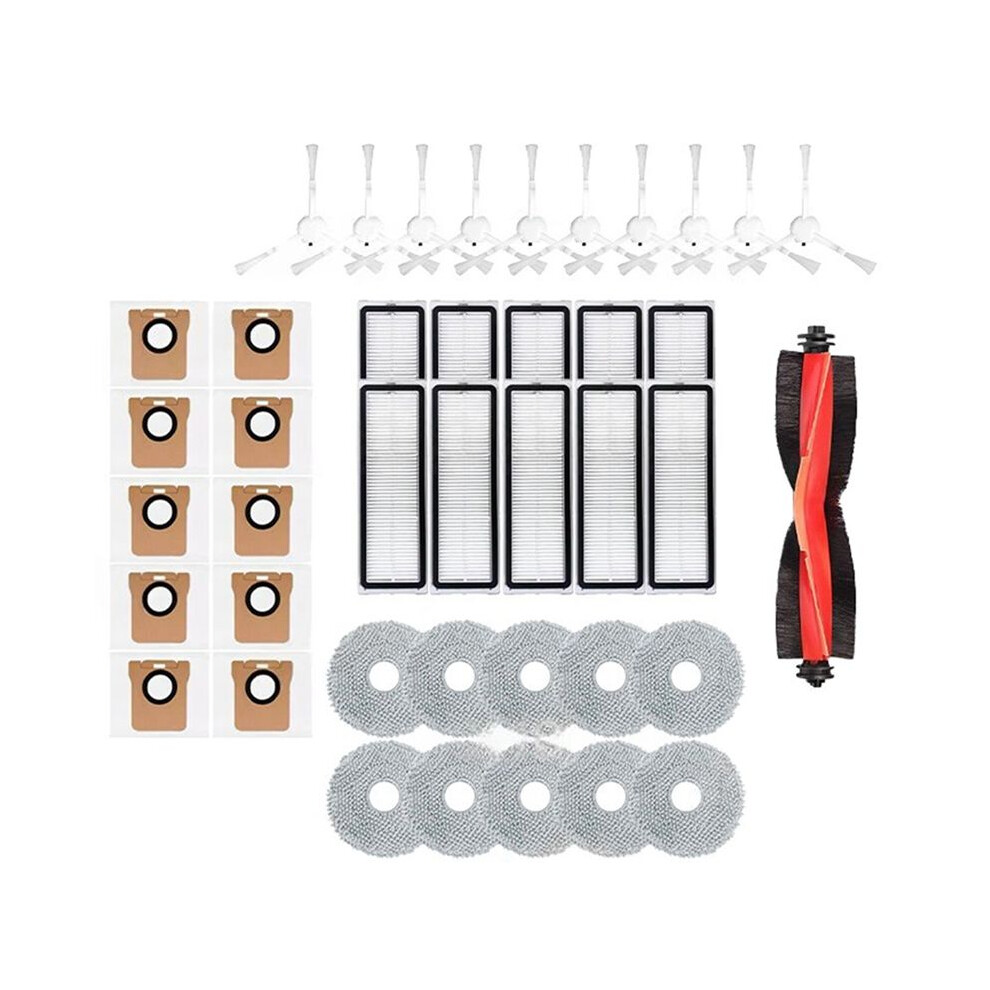 For X20 / X20+/X10+ / X10 Robot Vacuum Spare Parts Accessories Main Side Brush Filter Mop Cloth Dust Bag 6032402060195