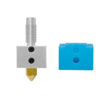 For FLSUN QQ-S PRO Hotend Nozzle Moudle Print Nozzle 0.4mm Metal Throat Heat Block Accessories