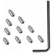 10Pcs Set Screw Kit Replacement for Moen 155023 Single Handle Kitchen Faucet, Include A Hex Wrench,Faucets Repair Kit