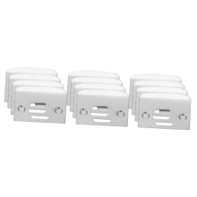 12pcs Stainless Steel Door Strike Plate Set for EntryPoint Reinforcement and Easy Installation