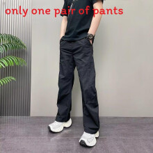 (Black,XL)Freizeithose Herren Vintage Style mit einfarbigem und nicht elastischem Stoff für den Alltag