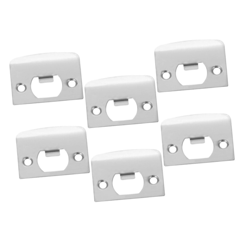Door Reinforcement Plate Set With Deadbolt Strike Plate, Heavy Duty Stainless Steel Security Kit, 6Pcs 9330225291015