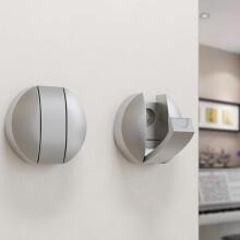 Wall Mounted Folding Hook Aluminum Coat Rack Silver Foldable SpaceSaving Hanger for Bathroom Kitchen