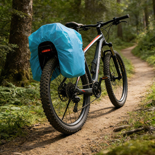 Rainproof Bikes Panniers Protector Cover Tear Resistant-Green 2