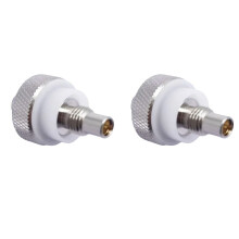 2X SMA Female Plug Change to Antenna Test Adapter for Mototrbo R6 R7 R7a Two Way Radio Walkie Talkie