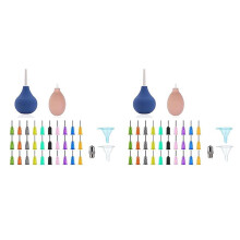 2X Ceramic Precision Tip Applicator Bottle for Pottery Glaze Sliding Tail Pottery Glaze Squeeze Bottle for Clay Supplies