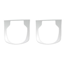 2X ABS Chrome Car Central Console Gear Shift Lever Box Panel Cover Trim Automotive Interior for City 2014-2019
