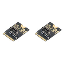 2X 2230 NVMe M.2 Male to Oculink SFF-8612 SFF-8611 PCI-E4.0 67 Pin Female Vertical Host Adapter for NVME U.2 SSD EGPU