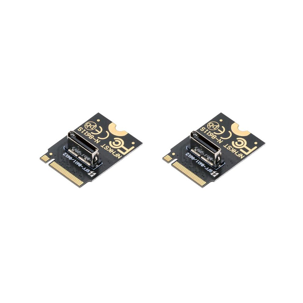 2X 2230 Nvme M.2 Male To Oculink Sff-8612 Sff-8611 Pci-E4.0 67 Pin Female Vertical Host Adapter For Nvme U.2 Ssd Egpu 6032911972675