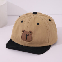 (StyleV)Toddler Childrens Cotton Cap With High Crown Design And Sunshade For Activity Outdoor