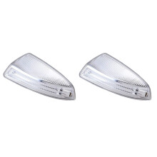 2X La Porte Latérale Les Lampes à LED,Aile de Porte Miroir Clignotant pour - W204 W164 ML Classe ML300 - La Gauche