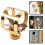 Altos Saxophone Ligature Fastener Replacement Flute Head Clamp 2