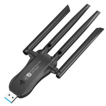 Adaptador USB WiFi6 AX3000 de 3000 Mbps, Doble Banda 2.4G/5G, Tarjeta de Red 802.11AX, Dongle Receptor Inalámbrico para Win10/11