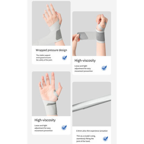 Elastic Athletic Wrist Brace Adjustable Breathable Wrist-C 1
