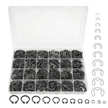 840PCS Snap Rings Assortment Kit, E Clips Assortment Kit (2MM-12MM) and C Clips Assortment Kit (5MM-16MM)