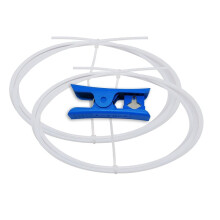 2 Stuks voor P1P/P1S/X1/X1C PTFE-Buis 2,5 mm X 4 mm, 4 Meter Buis met Buissnijder voor PLA/PETG/ABS 3D-Printers