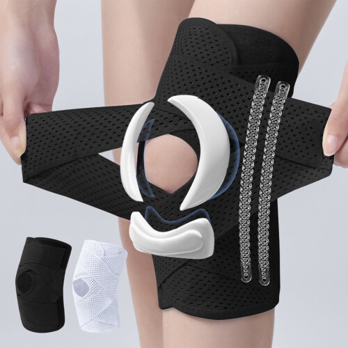 Ergonomic Knee Support Brace with Spring Stabilizers Shock-1 XL 2