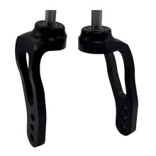Wheelchair Front Wheel Front Fork Accessories are Made of All-Aluminum Alloy, Hard and Flexible, with 12mm Bearings