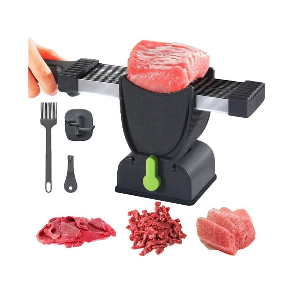 Fresh Meat Slicer Knife Set - 17-In-1 Adjustable Meat Cleaver,Manual Meat Cutter For Meat Slicing, Cutting 4713492690845