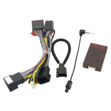 Car 16pin Wiring Harness Adapter Canbus Box Decode Android Radio Power Cabler for 3 2004-2009
