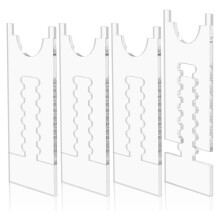 Adjustable Clear Acrylic Couch Stopper Set 6.69 to 11.34 Inches Wall Protection and Fire Safety for Furniture