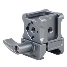 Triple Rail Mount Adapter Cold Shoe Extension Mount Monitor Holder Mic Fill Light Bracket 1/4 Hole for Camera Cage Rig