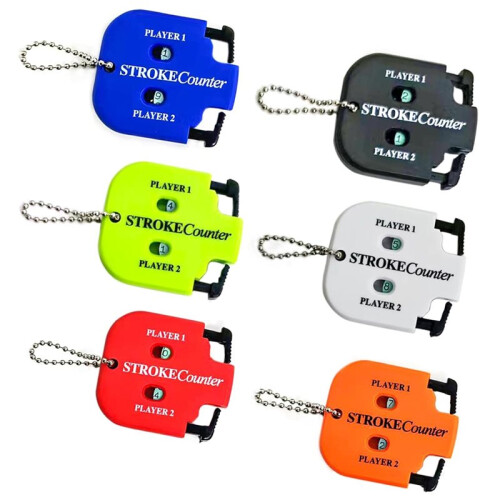 6 Pcs  Stroke Counters   Counters,   Shot Clicker Counters with Dial Reset & Keychain(6 Colors)