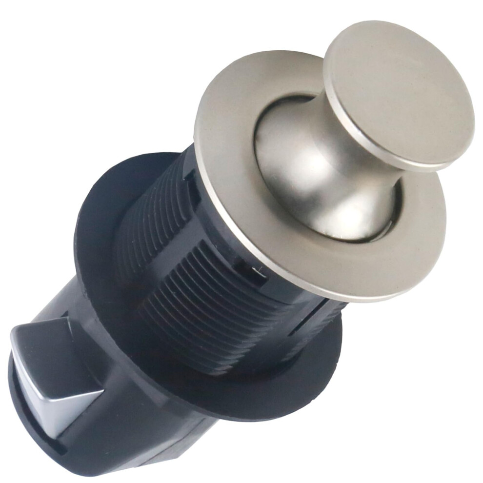 Round Push To Open Cabinet Lock, Durable Zinc Alloy Embedded Drawer And Cupboard Knob, Easy Installation 9073542960546