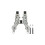 Aangedreven Extruderwielassemblage met Dubbele Extruder-Spanrollen en Filamentsensor voor  H2D H2C 3D-Printer 1