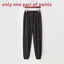 (Black,L)Calças casuais masculinas estilo chinês com punhos elásticos para algodão respirável